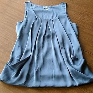 Silver sleeveless blouse